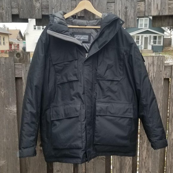 EDDIE BAUER MEN'S Goose Down Expedition Parka Fall 13 Men's size XL - Picture 2 of 5